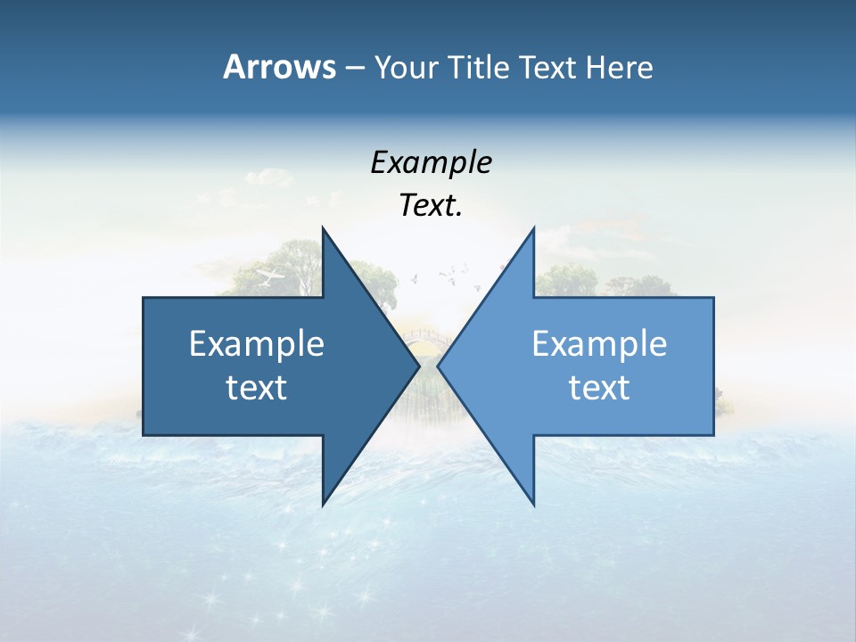 Red Deer Grass Butterfly PowerPoint Template