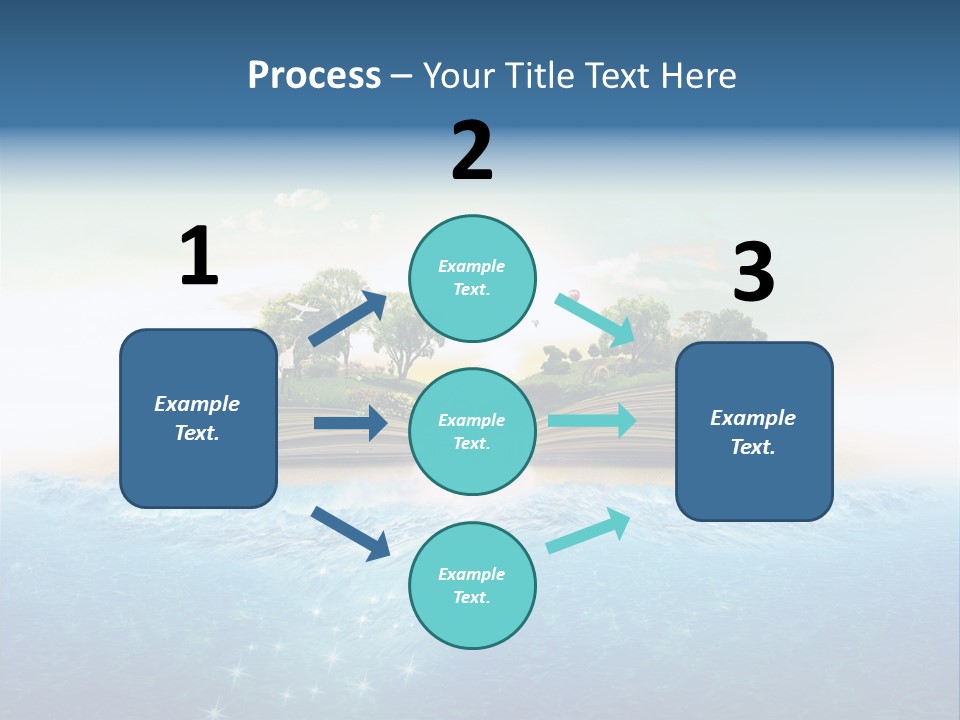 Red Deer Grass Butterfly PowerPoint Template