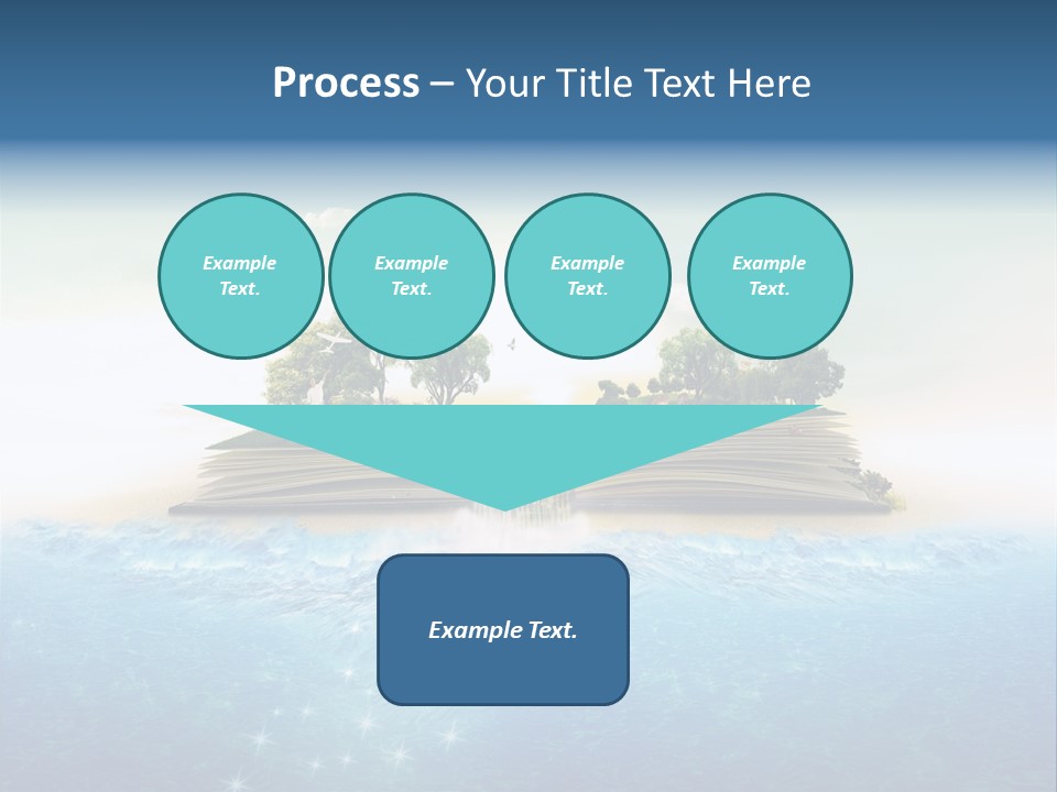 Red Deer Grass Butterfly PowerPoint Template