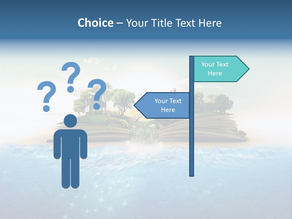 Red Deer Grass Butterfly PowerPoint Template