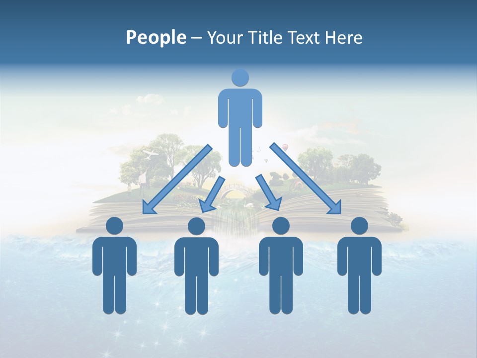 Red Deer Grass Butterfly PowerPoint Template