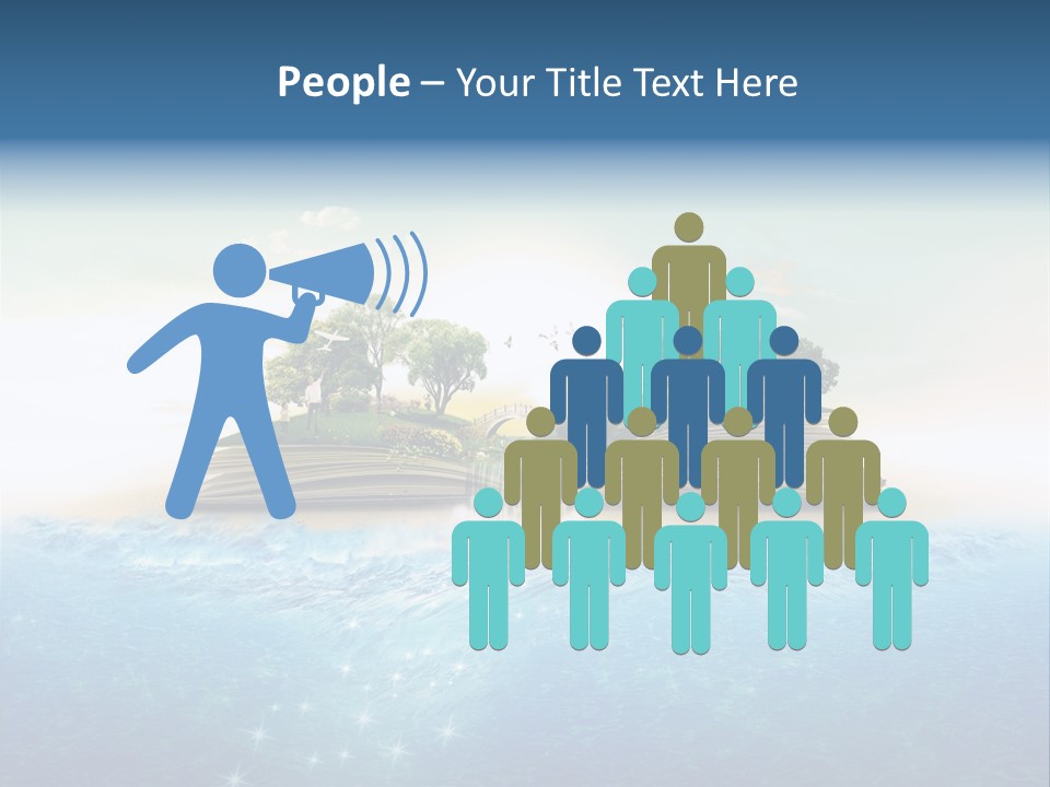 Red Deer Grass Butterfly PowerPoint Template