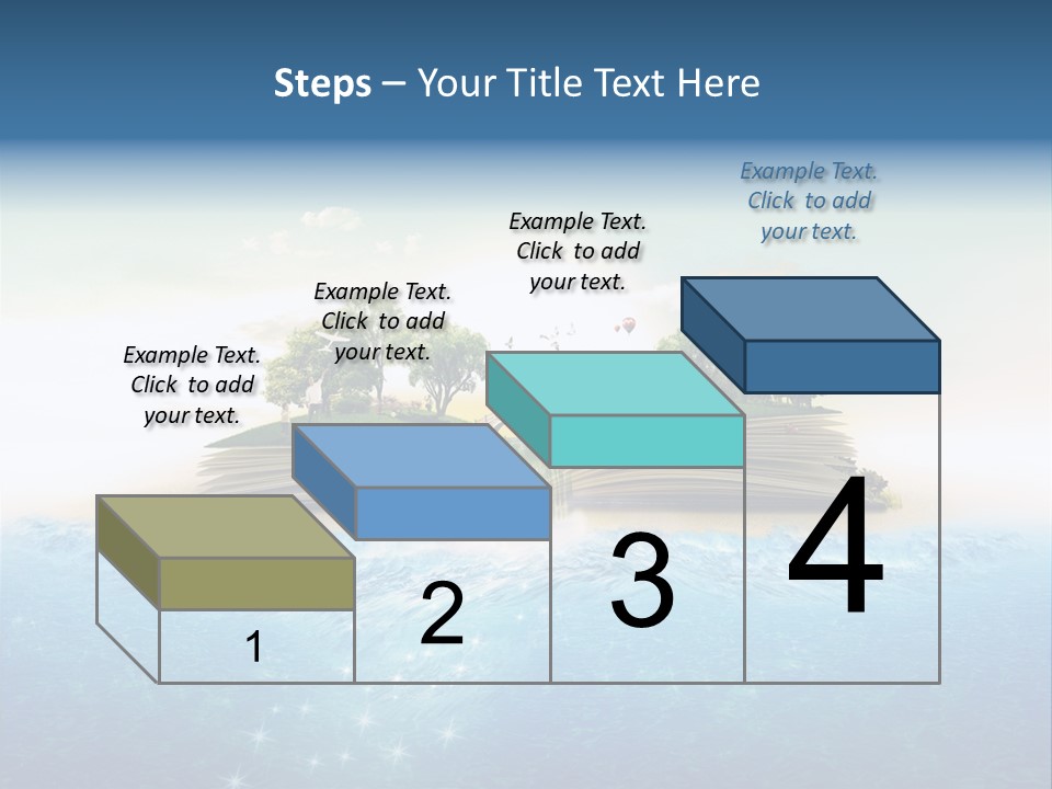 Red Deer Grass Butterfly PowerPoint Template