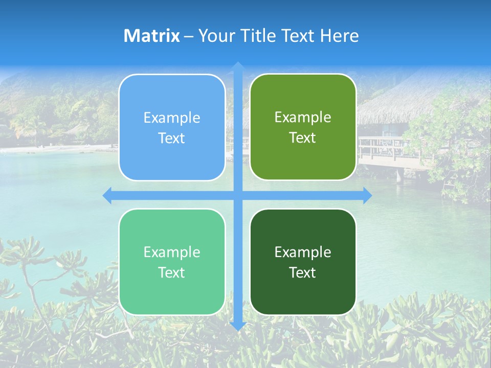 Relaxation Island Bungalow PowerPoint Template