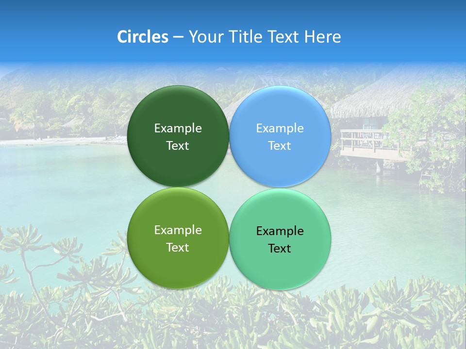 Relaxation Island Bungalow PowerPoint Template