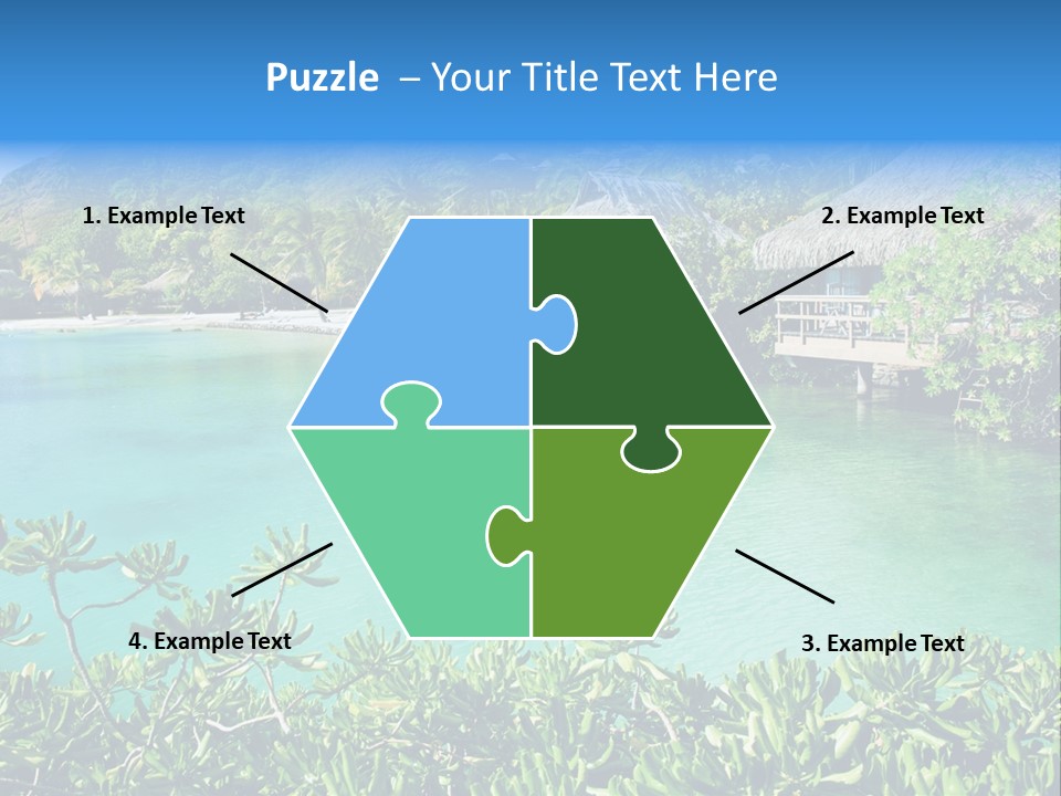 Relaxation Island Bungalow PowerPoint Template