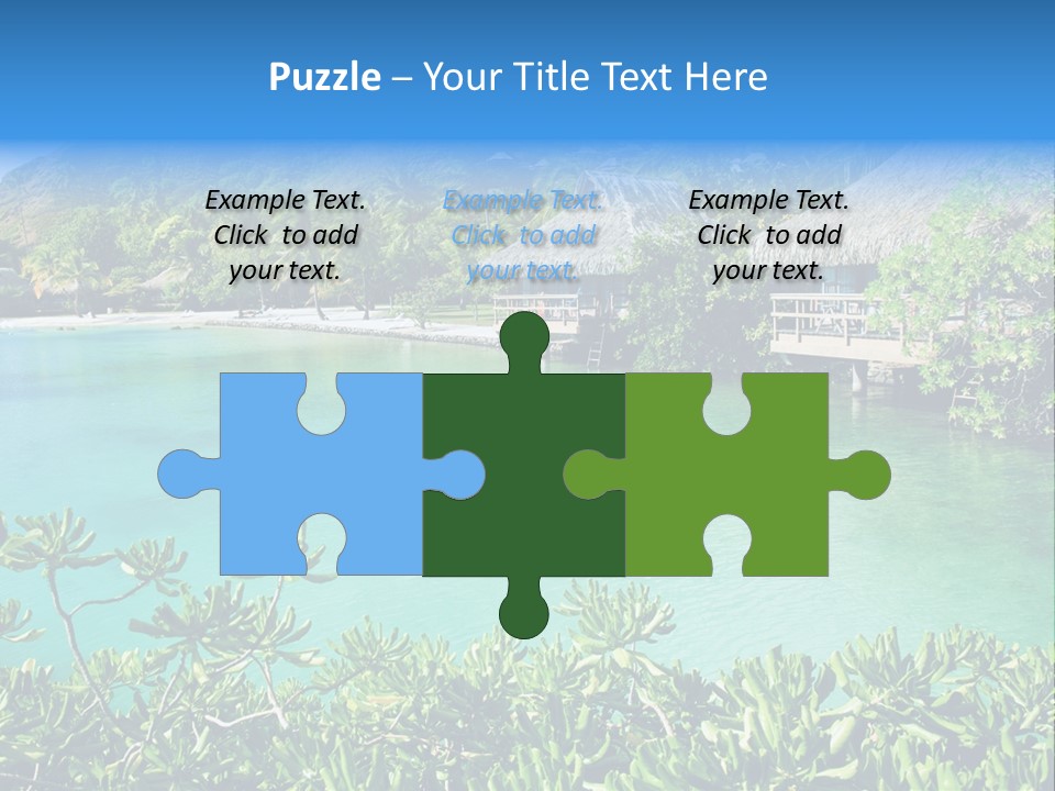 Relaxation Island Bungalow PowerPoint Template