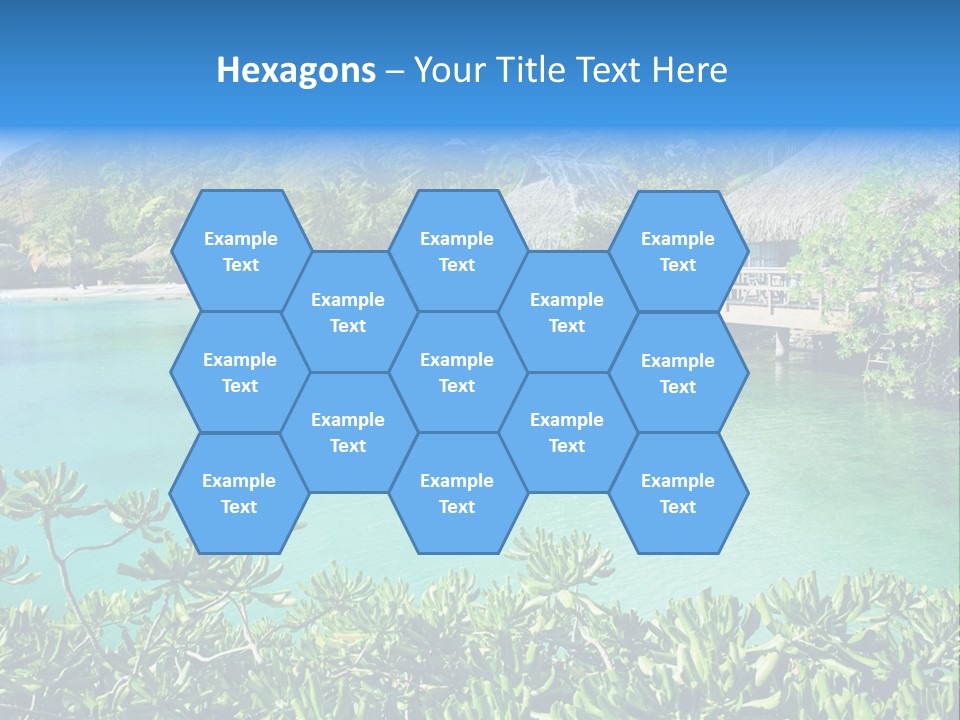 Relaxation Island Bungalow PowerPoint Template