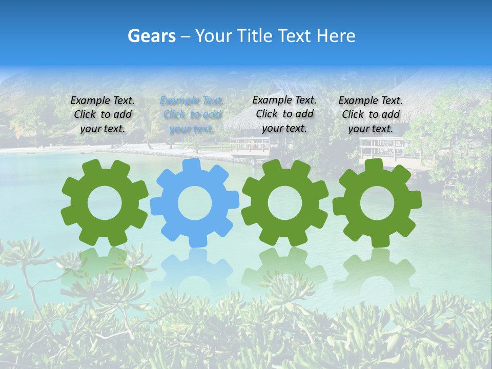 Relaxation Island Bungalow PowerPoint Template