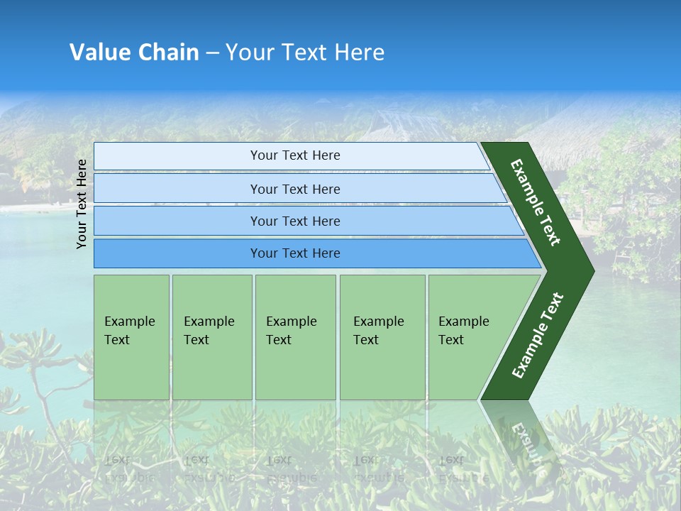 Relaxation Island Bungalow PowerPoint Template
