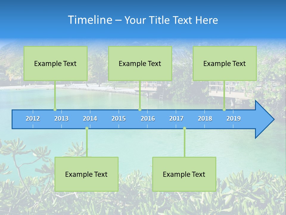 Relaxation Island Bungalow PowerPoint Template