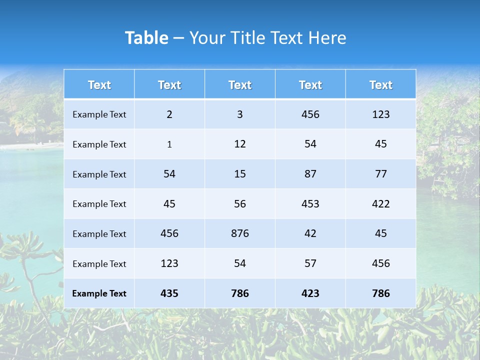 Relaxation Island Bungalow PowerPoint Template