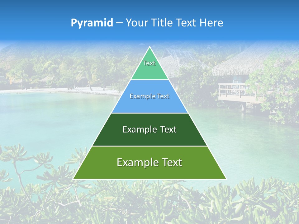 Relaxation Island Bungalow PowerPoint Template