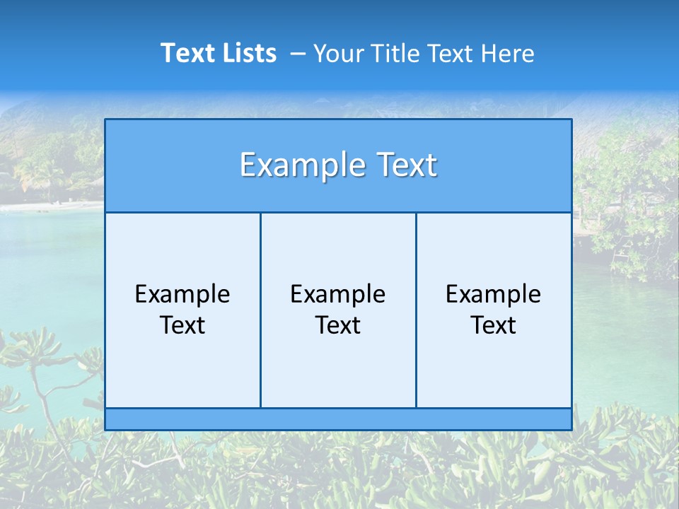 Relaxation Island Bungalow PowerPoint Template