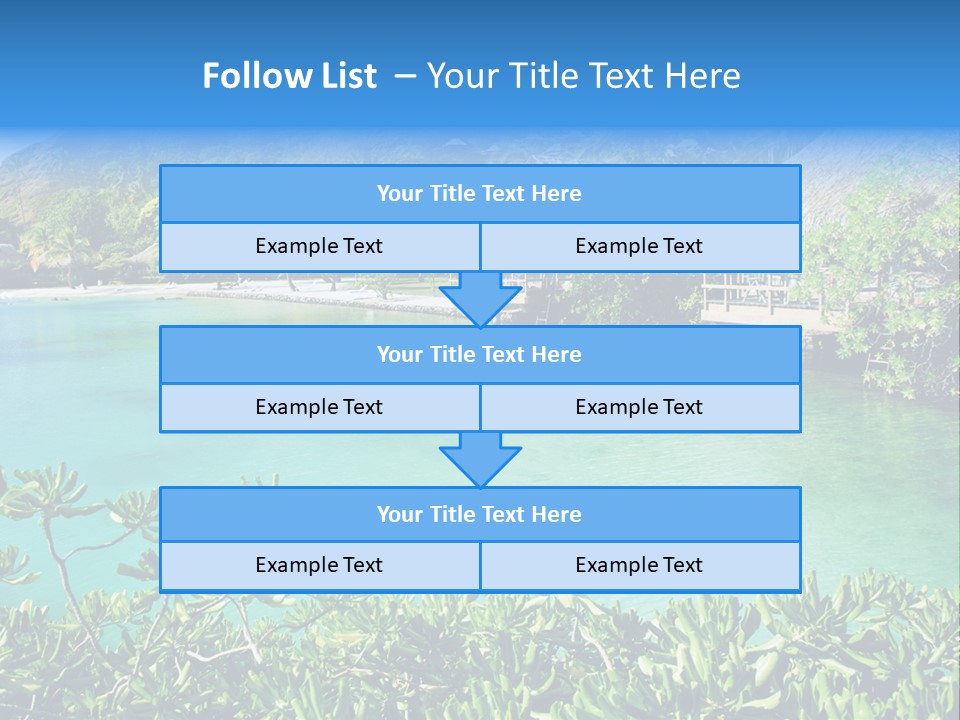 Relaxation Island Bungalow PowerPoint Template