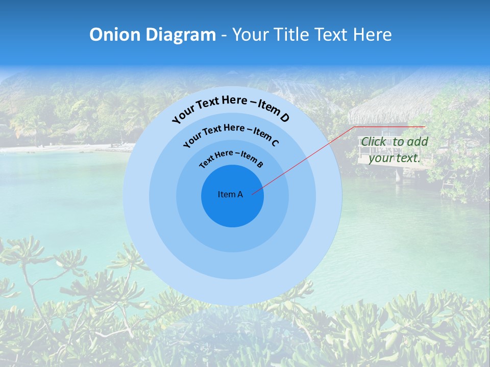 Relaxation Island Bungalow PowerPoint Template