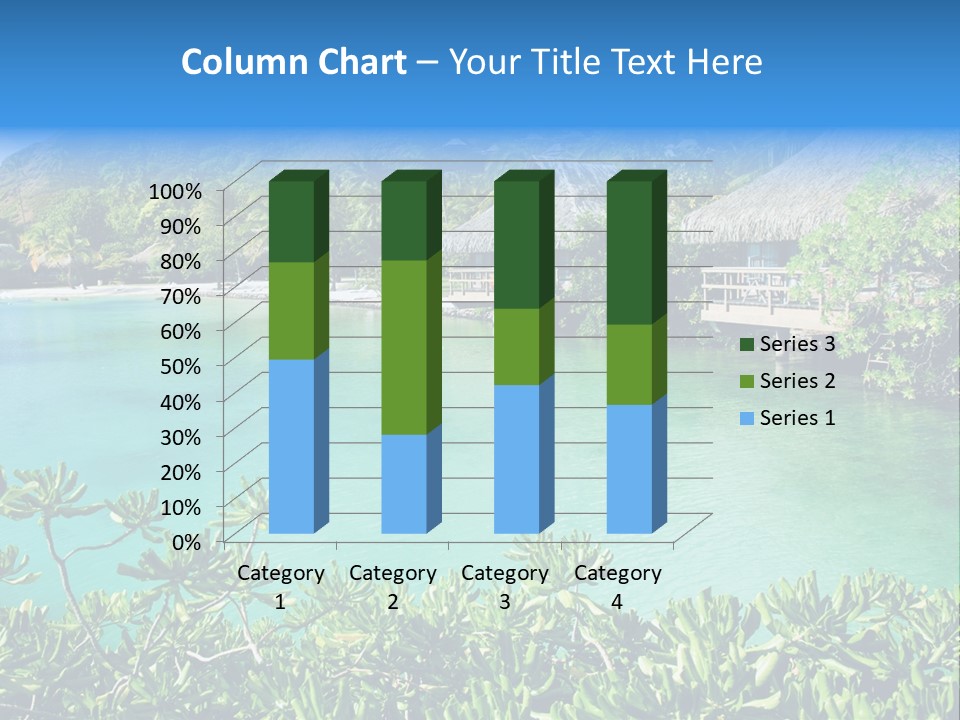 Relaxation Island Bungalow PowerPoint Template