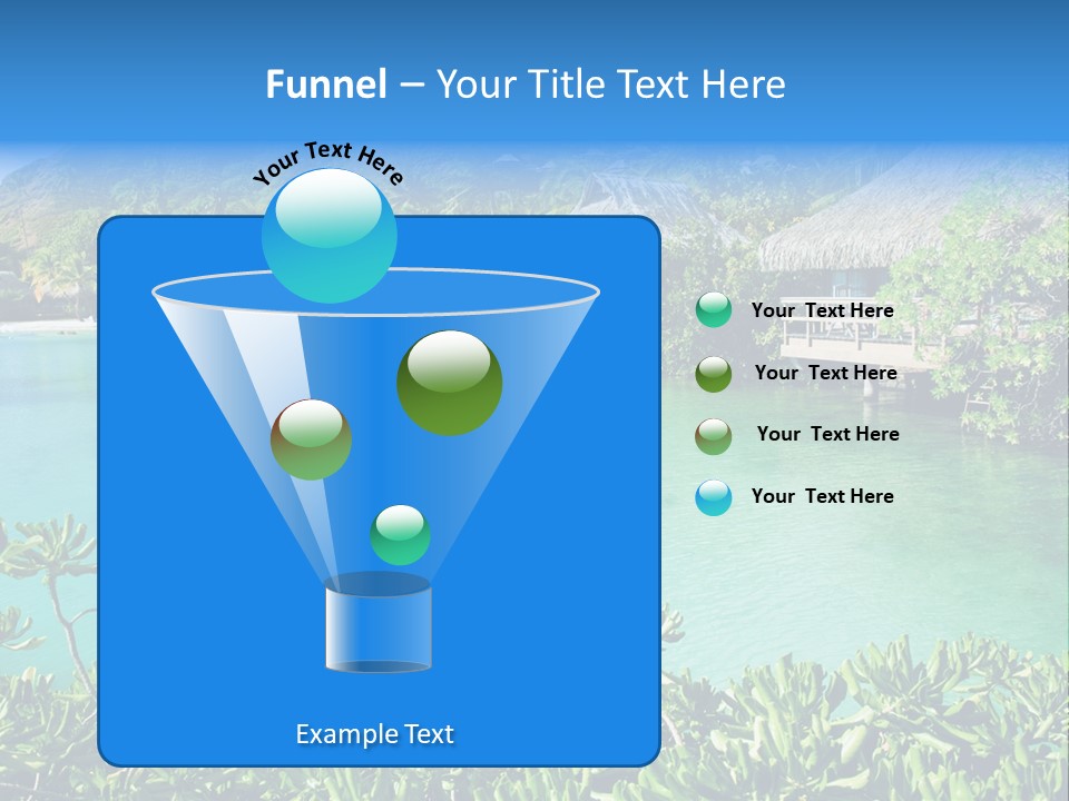 Relaxation Island Bungalow PowerPoint Template