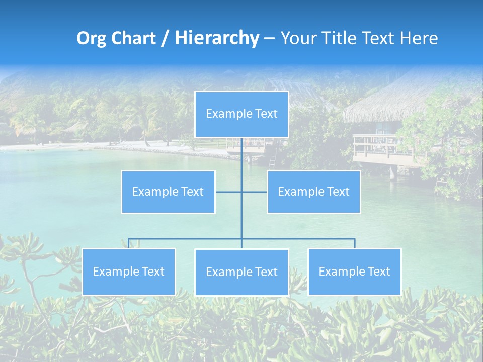 Relaxation Island Bungalow PowerPoint Template
