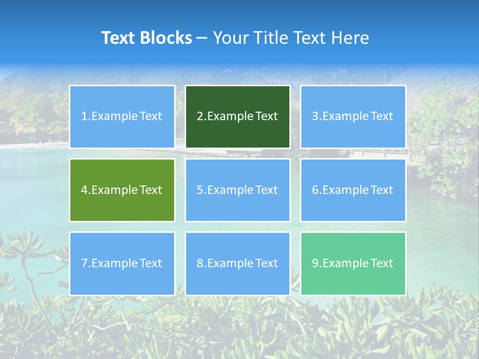 Relaxation Island Bungalow PowerPoint Template