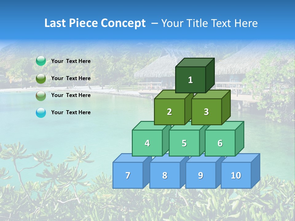 Relaxation Island Bungalow PowerPoint Template