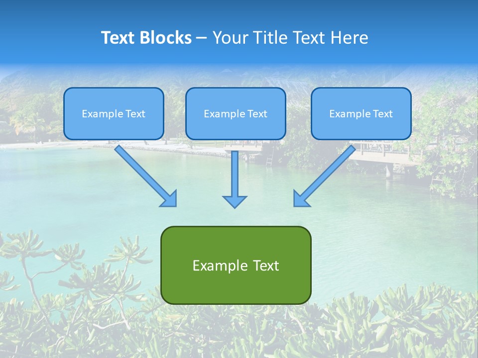 Relaxation Island Bungalow PowerPoint Template