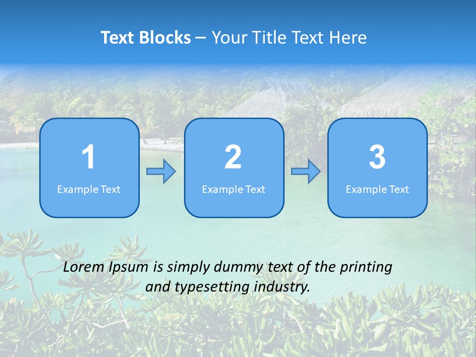 Relaxation Island Bungalow PowerPoint Template