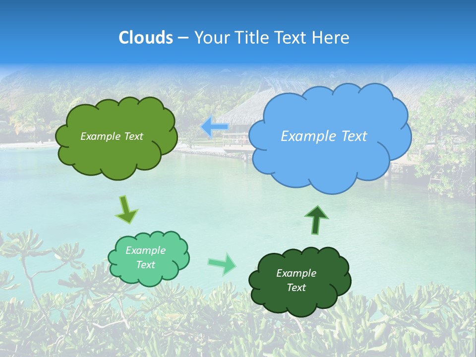Relaxation Island Bungalow PowerPoint Template