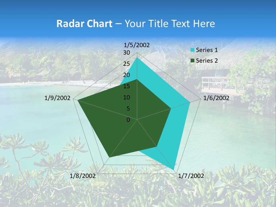 Relaxation Island Bungalow PowerPoint Template