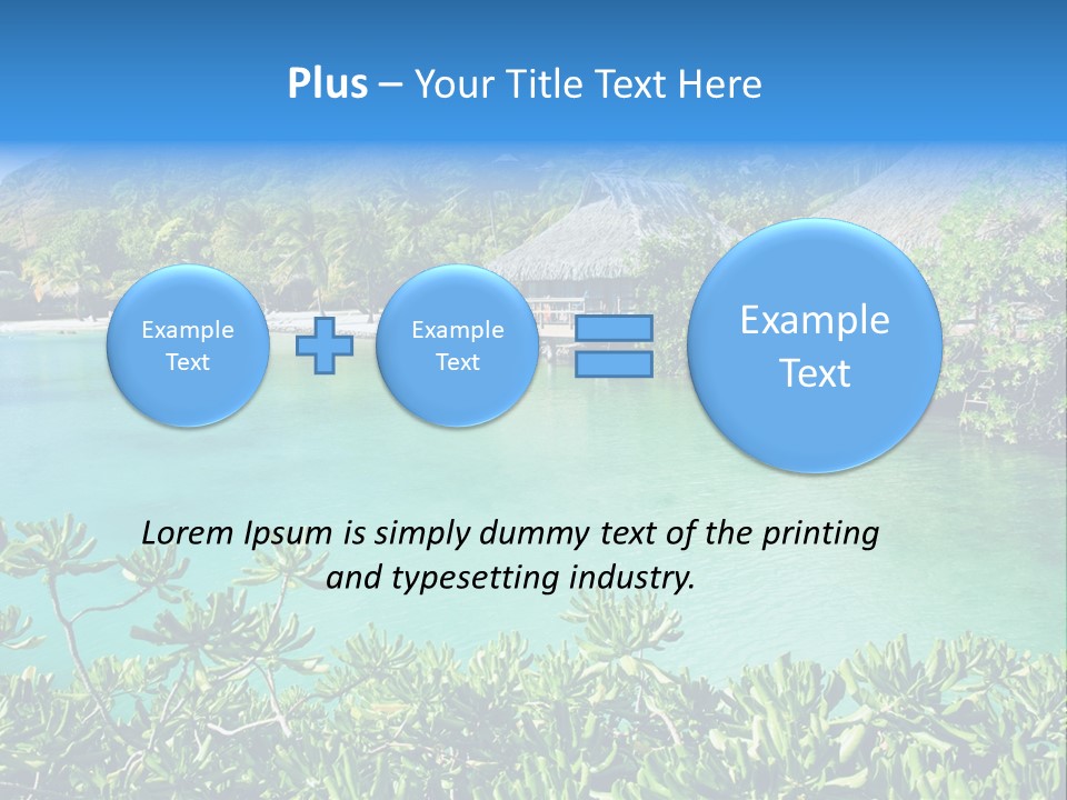 Relaxation Island Bungalow PowerPoint Template