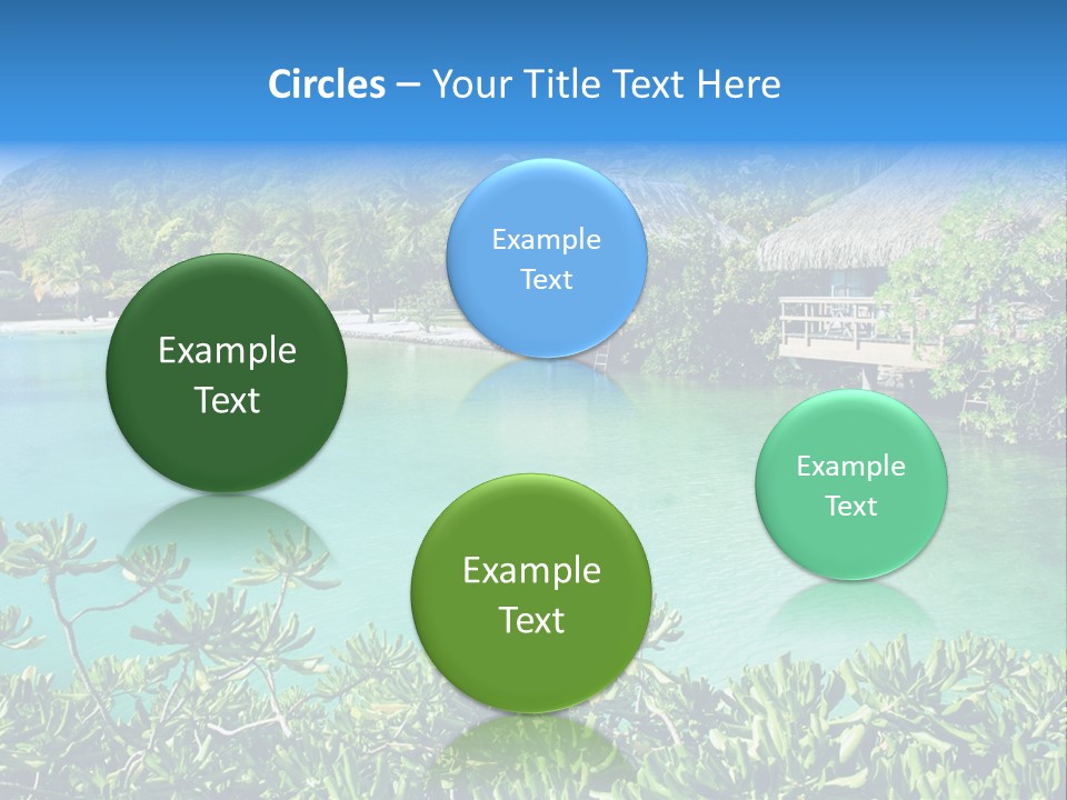 Relaxation Island Bungalow PowerPoint Template