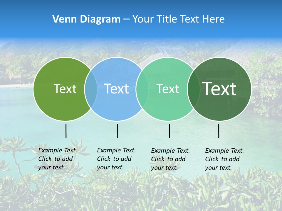 Relaxation Island Bungalow PowerPoint Template