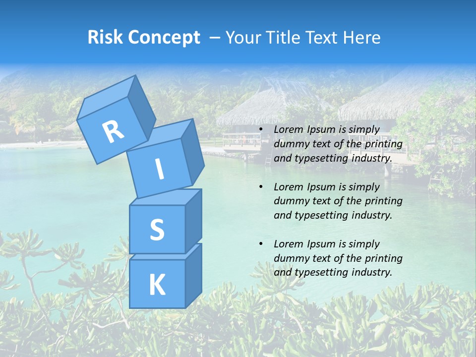 Relaxation Island Bungalow PowerPoint Template