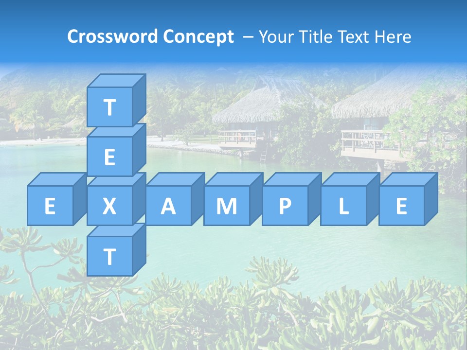 Relaxation Island Bungalow PowerPoint Template