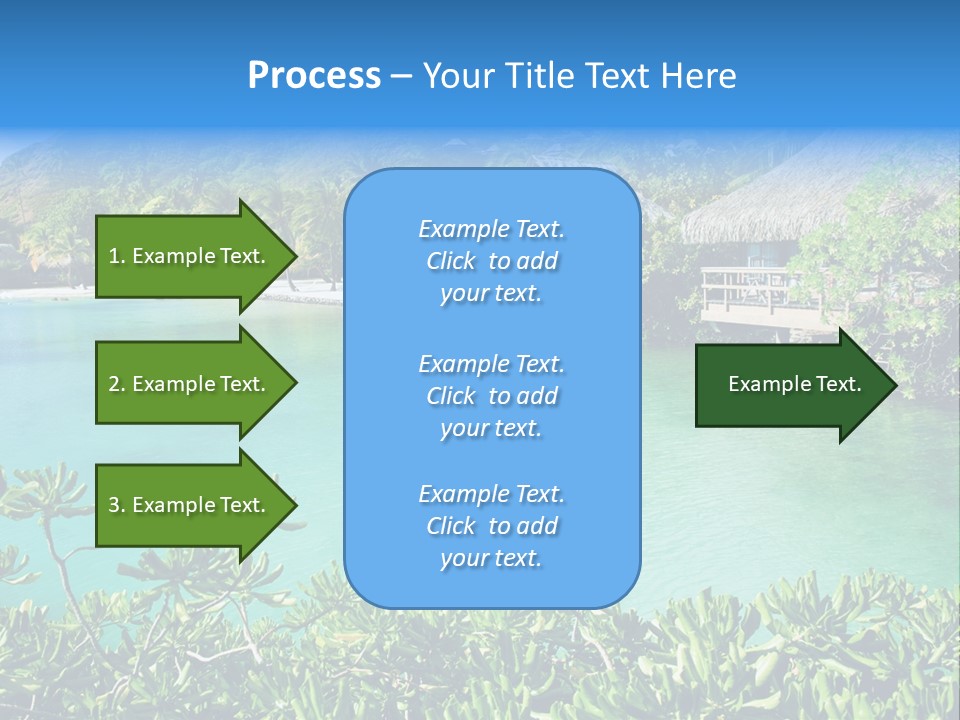 Relaxation Island Bungalow PowerPoint Template