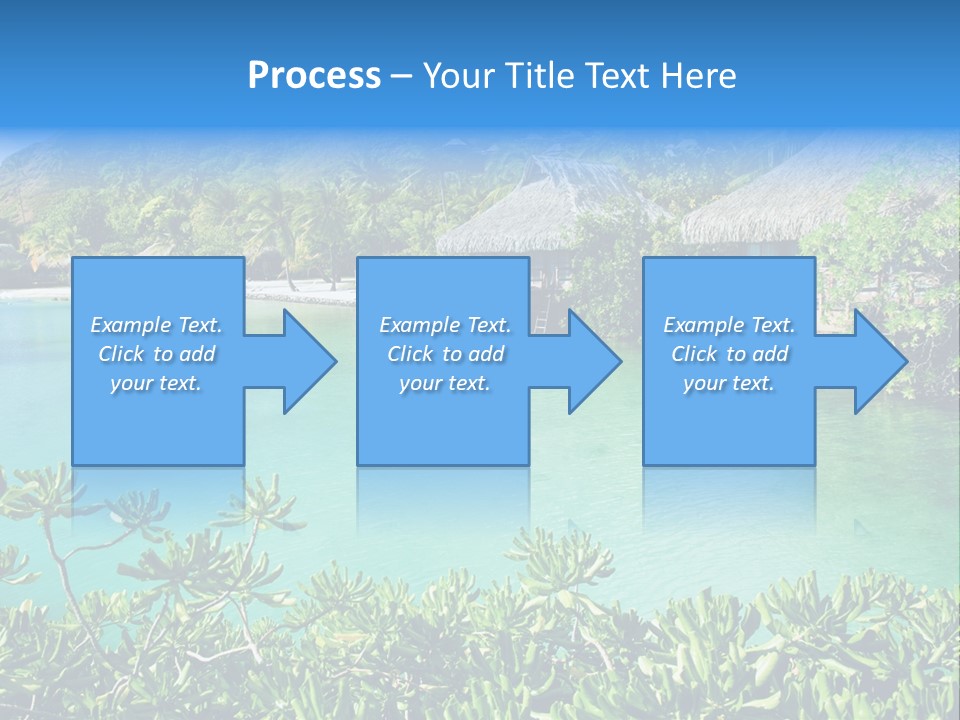 Relaxation Island Bungalow PowerPoint Template