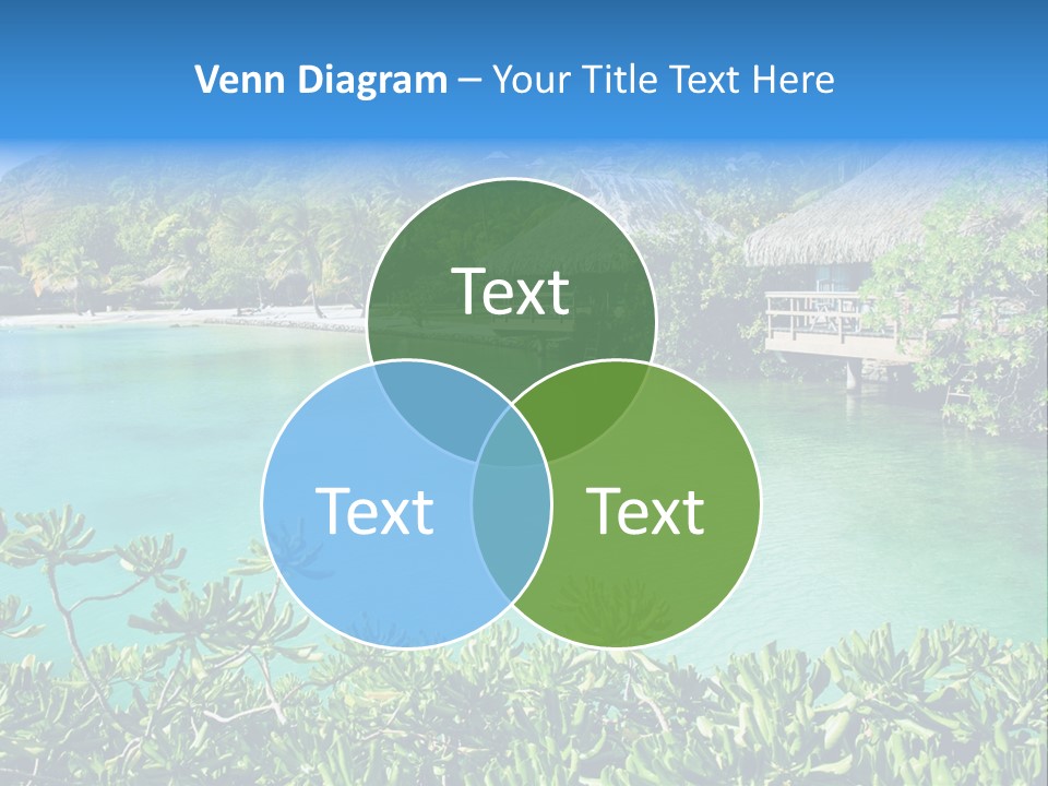 Relaxation Island Bungalow PowerPoint Template