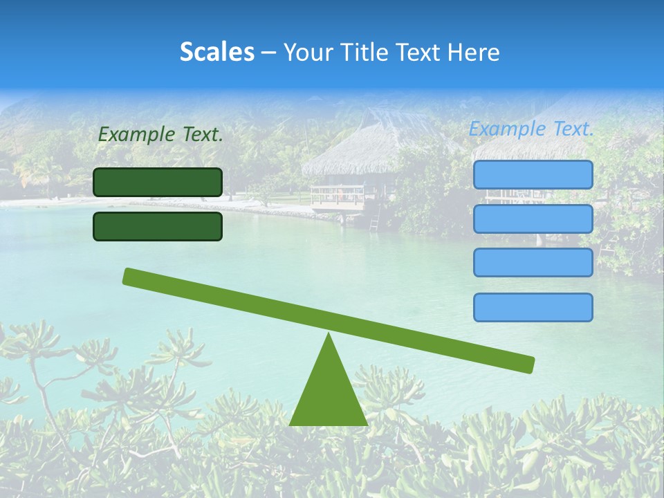 Relaxation Island Bungalow PowerPoint Template