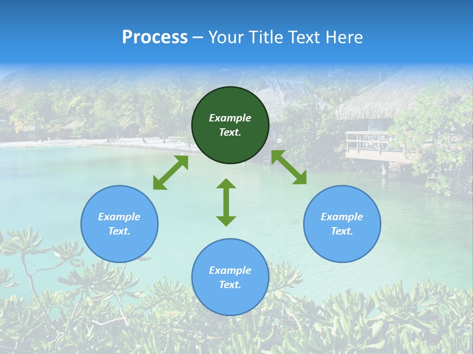 Relaxation Island Bungalow PowerPoint Template