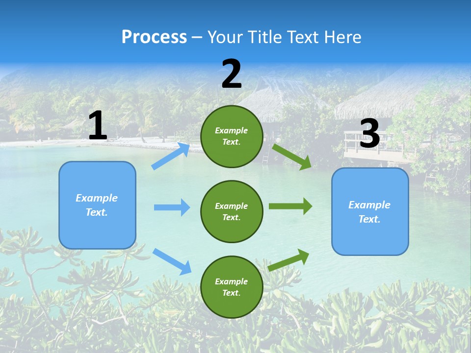 Relaxation Island Bungalow PowerPoint Template