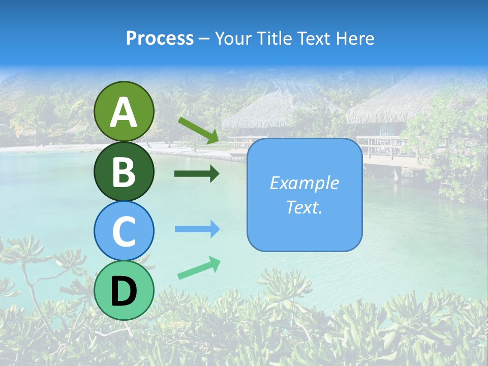 Relaxation Island Bungalow PowerPoint Template