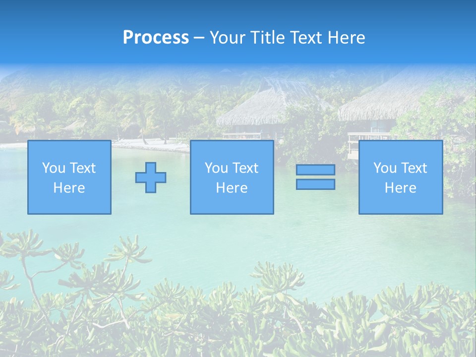 Relaxation Island Bungalow PowerPoint Template
