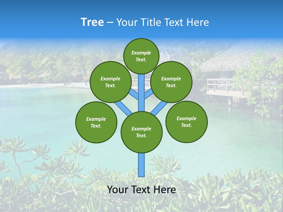 Relaxation Island Bungalow PowerPoint Template