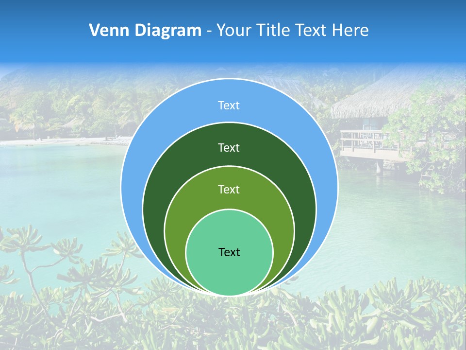 Relaxation Island Bungalow PowerPoint Template