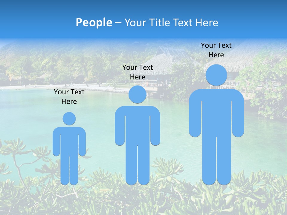 Relaxation Island Bungalow PowerPoint Template