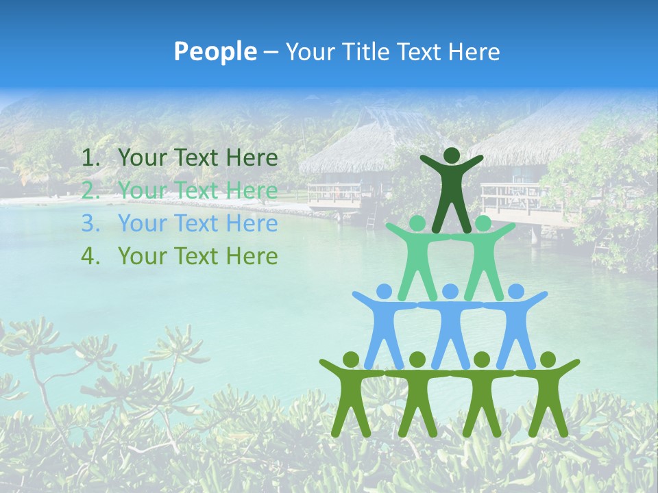 Relaxation Island Bungalow PowerPoint Template