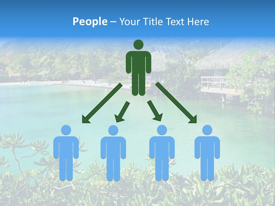 Relaxation Island Bungalow PowerPoint Template