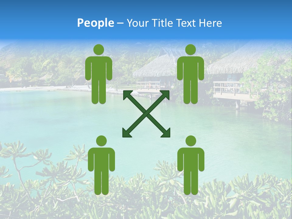 Relaxation Island Bungalow PowerPoint Template