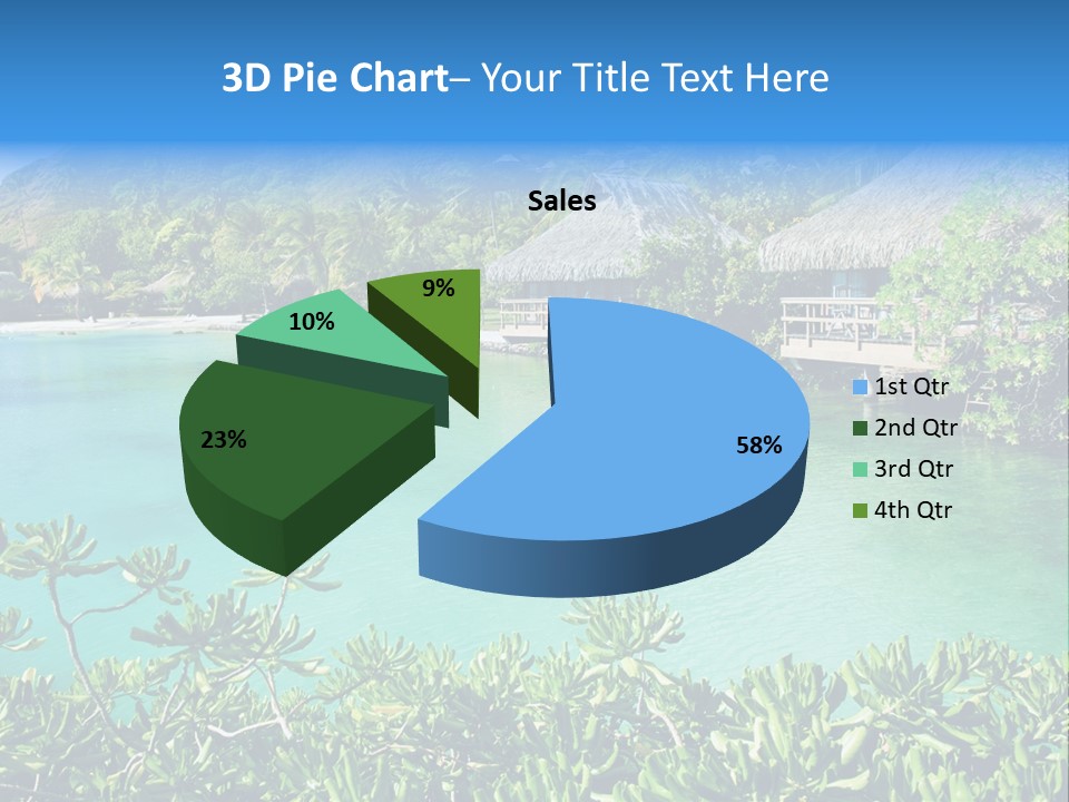 Relaxation Island Bungalow PowerPoint Template
