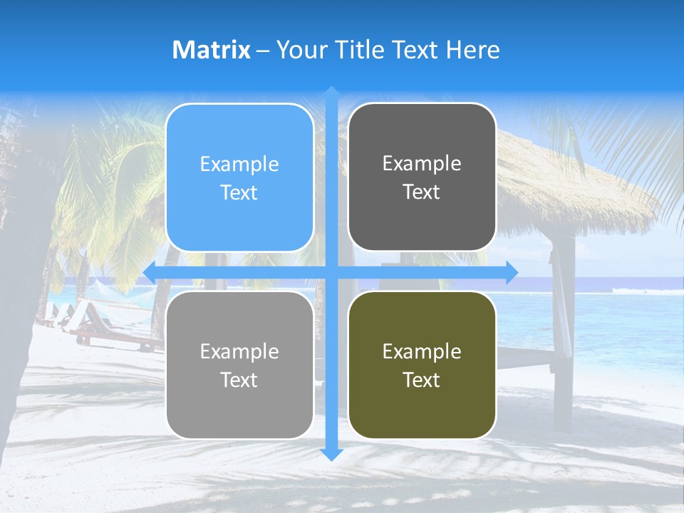 Chair Outdoor Palmtree PowerPoint Template